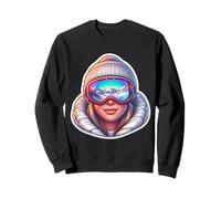 Girl Ski Resort Femmes Ski Ski Mountain Vacation Snowy Sweatshirt