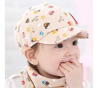 Girl Toddler Little Cap Kid Beret Hat Boy Baby Infant Car Baseball Beige Baby Care Joint Doudou (Beige, Taille unique)