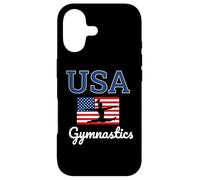 Girl Tumbling Team Gear Gymnast Gymnastics USA American Flag Coque pour iPhone 17