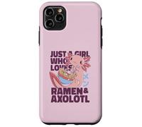 Girl Who Loves Ramen & Axolotl Japan Eat Noodles Meme Coque pour iPhone 11 Pro Max