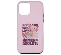 Girl Who Loves Ramen & Axolotl Japan Eat Noodles Meme Coque pour iPhone 12 Mini