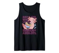 Girl Who Loves Ramen & Axolotl Japan Eat Noodles Meme Débardeur