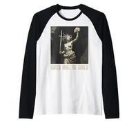 Girl Will Be Girls Chemises Medusa féministes pour Femmes Manche Raglan