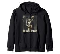 Girl Will Be Girls Chemises Medusa féministes pour Femmes Sweat à Capuche