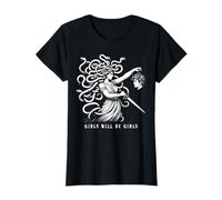 Girl Will Be Girls Femme Méduse Drôle Féministe T-Shirt