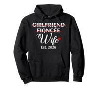 Girlfriend Fiancée Wife Est. 2026 Mariage drôle des Femmes Sweat à Capuche