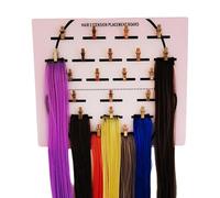 GirlHair - Planche d'extension en acrylique pour gagner du temps, d'affichage de section de perruque, séparateur de cheveux tressé, clip de suspension sécurisé | Outil de greffe professionnel