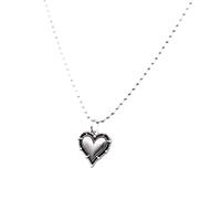 Girls Accessoires Christian Catholic Sacred Heart Collier pour Femmes Hommes, Sacré-cœur Vintage de Jésus Collier - Perles Chaîne Sacré-Cœur Pendant, Jésus Heart Collier pour