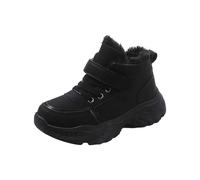 Girls and Boys Children's Casual Shoes Mesh Soft Sole Breathable Sports Short Fille Noir Bout Cycliste Bottines (Black, 35 Big Kids)