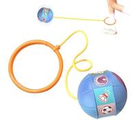 Girls Ankle Skip Ball, Led Skipping Toy, Light Up Fitness Game, Smooth Rolling Design, Motion Activated Lights, Ideal for School, Playground, Garden, Backyard, Home, 30.7 Inches, Blue, Pink Color