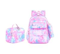 Girls Backpack for School - Ergonomic Waterproof Bag with Star Design