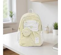 Girls Backpack, Multi-Pocket Schoolbag, Stylish Casual Bag, Spacious Student Bookbag, Travel and Daily Use Bag for Youth Teen Adults Friends Family, 16.73×12.59×6.69 inches