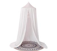 Girls Bed Canopy, Round Dome Ceiling Net Breathable Sheer Mesh Hanging