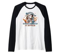 Girls Belong In Space | Girl Astronaute | Girls In Space Manche Raglan