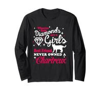 Girl's Best Friend Never Owned A Chartreux Cat Funny Kitten Manche Longue