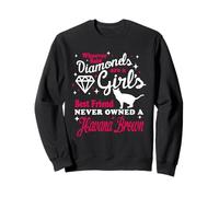 Girl's Best Friend Never Owned A Havana Brown Cat Lover Sweatshirt