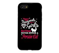 Girl's Best Friend Never Owned A Persian Cat Funny Kitten Coque pour iPhone SE (2020) / 7/8