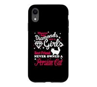 Girl's Best Friend Never Owned A Persian Cat Funny Kitten Coque pour iPhone XR