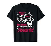 Girl's Best Friend Never Owned A Persian Cat Funny Kitten T-Shirt