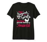 Girl's Best Friend Never Owned A Persian Cat Funny Kitten T-Shirt Haut de Gamme