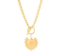 Girls bijoux Accessoire Punk Pendant Colliers à bascule Femmes, Unisexe Chain à chaîne Collier - Collier de charme à bascule de coeur vintage, Ot Budle Toggle fermoir pour le collier de vacances