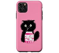 Girls Cute Cat Strawberry Milk Kawaii Cow and Kitten Coque pour iPhone 11 Pro Max