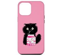 Girls Cute Cat Strawberry Milk Kawaii Cow and Kitten Coque pour iPhone 12 Pro Max