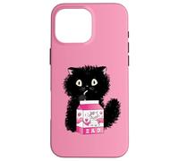 Girls Cute Cat Strawberry Milk Kawaii Cow and Kitten Coque pour iPhone 16 Pro Max