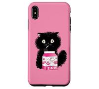 Girls Cute Cat Strawberry Milk Kawaii Cow and Kitten Coque pour iPhone XS Max
