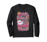 Girls Don't Grow Up Couche Humoristique Princesse Sarcastique gâtée Manche Longue