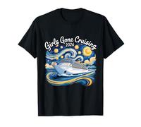 Girls Gone Cruising Voyage de Vacances 2026 Van Gogh T-Shirt
