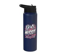 Girls Gone Muddy Mud Run Princess Stainless Steel Insulated Water Bottle