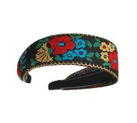 Girls Hair Accessories, Ethnic Style Headpiece, Floral Head Accessories, Embroidered Headband Girls, Vintage Hairband Style, Headband for Most Hairstyles, 14x4.8cm/5.51x1.89 Inches