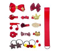 Girls Hair Accessories Kit, Hair Tie Elastics Bracelet, Hair Clips for Teen Girls, Hair Bows for Teen Girls, Dress up Hair Kit, Daily Wear Hair Accessories, Hair Clips and Hair Ties