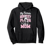 Girls Hockey Mama My Favorite Player Calls Me Mom Rose Sweat à Capuche