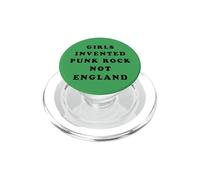 Girls Invented Punk Rock Not England - Green PopSockets PopGrip pour MagSafe