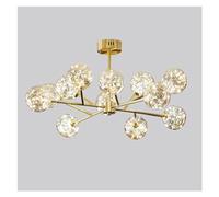Girls Jewelry Lampe de plafond Lampes suspendues Lustres, plafonniers pour cuisine, salon, chambre à coucher, 9 coups de lumière tricolore (Couleur : Goldplating12shots,