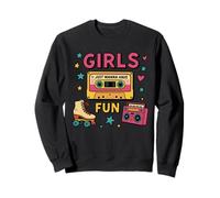 Girls Just Wanna Have Fun Classique 80s Party Throwback Retro Sweatshirt