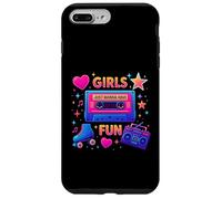 Girls Just Wanna Have Fun Design Old School Time des années 80 Coque pour iPhone 7 Plus/8 Plus