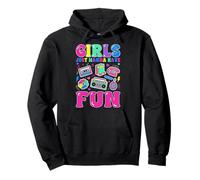 Girls Just Wanna Have Fun Thème Vintage années 70 80 90 Sweat à Capuche