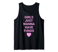 Girls Just Wanna Have Funds, Funny Gen Z Slogan Meme Débardeur