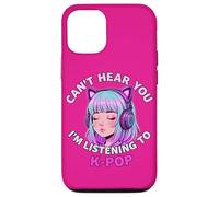 Girls Korean Pop Shirt Can't Hear You I'm Listening to Kpop Coque pour iPhone 12/12 Pro
