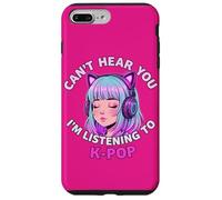 Girls Korean Pop Shirt Can't Hear You I'm Listening to Kpop Coque pour iPhone 7 Plus/8 Plus