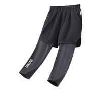 Girls Leggings Capri Shorts High Waisted Quick Drying Athletic Leggings for Kids Shiny Footless Dance Gymnastics Running Tights Children School Sports Trousers Comfy Casual Activewear