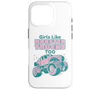 Girls Like Monster Trucks Too - Womens Girly Monster Truck Coque pour iPhone 16 Pro