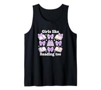 Girls Like Reading Too Bibliophile Bibliophile Library Reader Débardeur