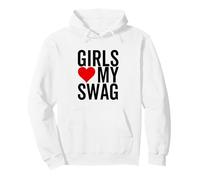 Girls Love My Swag Heart Funny Hip Hop Sweat à Capuche