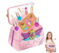 Girls Makeup Kit for Holidays, Portable Makeup Vanity Toy, Kids Role-Playing Makeup Set, Makeup Toy for Birthday, Stylish Makeup Storage Case, Makeup Kit for Little Girls