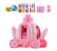 Girls Nail Kit - Educational Pretend Play Cosmetics Toy | Fun Nail Kit for Role Play and Creativity | Use for Birthday, Holiday, Playdates, Playroom, Travel, Home, School, Classroom, Parties, and Them