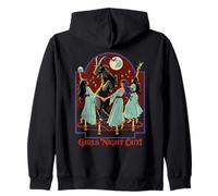 Girl's Night Out Witches Retro Vintage Funny Adult Humor Sweat à Capuche